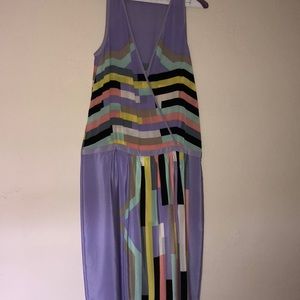 Tibi purple Aztec print dress size medium